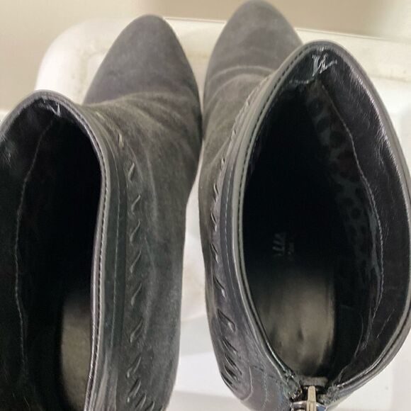 #139 AQUATALIA RILEY charcoal heeled ankle boots - Picture 5 of 9